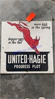 United Hagie - Masonite sign - 2’x2’