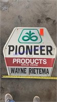 Pioneer - embossed tin sign - Wayne Rietema 3’
