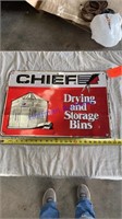 Chief - embossed tin sign - 24”x16.5”