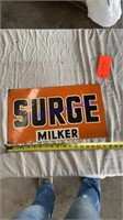 Surge Milker - tin sign - 18”x10.5”