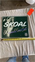 Skoal - embossed tin sign - 17”x14.5”