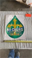 Na-churs embossed tin sign - 16”x21”