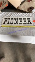 Pioneer - Masonite sign - 12”x30”