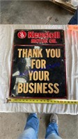 Kendall motor Oil - embossed tin sign - 18”x24”