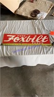 Feed Foxbilt feeds tin sign - 30”x8”