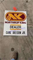 Northrop King tin sign, 24” x 27”