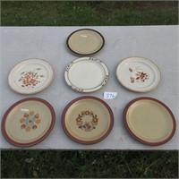 7 Stoneware Plates