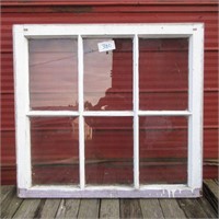 6 Pane Window  34" W x 31" H