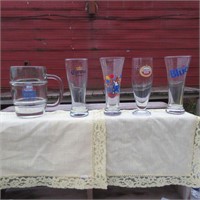 5 Beer Glasses