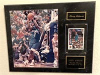 Larry Johnson Memorabilia - Plaque - Photo - Card