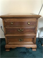 Vintage Ken Coffey Nightstand with Slate top