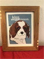 Cutesy Puppy Dog Inspirational Framed Print