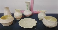 Belleek Ireland Pottery China, green stamp