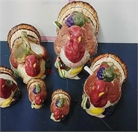 Thanksgiving Soup Tureens, napkin holder, s/p