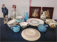 Vtg. Temporary Pottery & Lefton Figurines