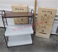3-Tier Metal Shelves, New old stock