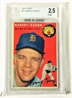 Harvey Kuenn Beckett Graded 1954 Card