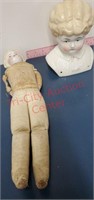 Antique German Hertwig pet name Ethel China doll