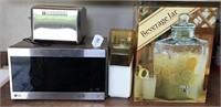 LG Microwave and Hamilton Beach Toaster
