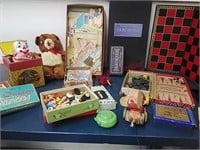 Vtg. Paper Dolls, board games & toys