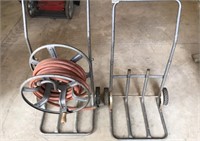 2 Hose Carts 1 with Reel & Hose