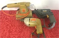 2 electric drill’s and a sander