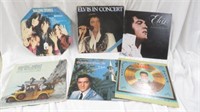6PC SELECTION OF ELVIS AND ROLLING STONES LP'S