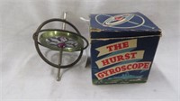 VINTAGE THE HURST GYROSCOPE TOY WITH BOX