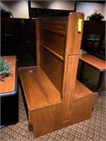 Medium Oak Wooden Double-Sided Restaurant Booth