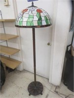 TIFFANY STYLE TULIP FLOOR LAMP 62"T