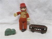 3PC VINTAGE TOYS 8"T - ONE AS IS