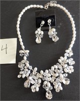 Bridal set, Necklace, earrings