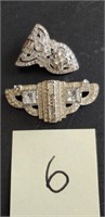 Vintage Art Decor Style Rhinestone pins