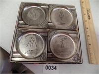 4 pc Ashtray Set in Box; Made in Japan