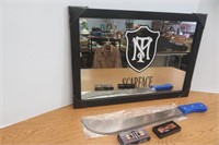 Scarface Mirror Sign 25" l Skate Knife & Machette