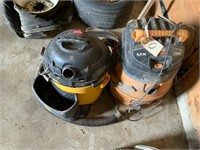 Ridgid & Shop-Vac vacuum; as is