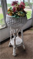 Wicker Planter Stand