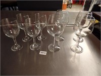 8 Crystal Glasses