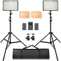 LED Video Light Kit 79''Adjustable Light StandS