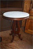 Marble Top Table 24" w x 18 1/2"d x 29 1/2"h