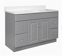 Design House Wyndham 48-in Gray Bathroom Vanity