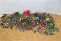 Large Vintage Military Toy Lot