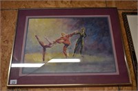 Watercolor Ice Skating Signed