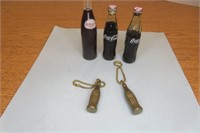 Mini Coca Cola Bottles, Keychains & Pepsi