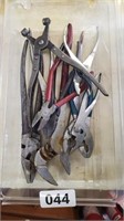 LOT OF TOOLS, PLIERS, ETC.