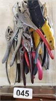 LOT OF TOOLS, PLIERS, ETC.