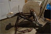Richards-Wilcox R-W treadle pedal grinding wheel