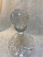 vintage bohemian hand cut glass for whiskey