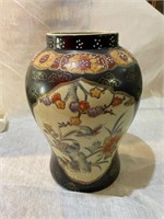 japanese- style vase hand painted