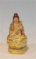 chinese gold plated copper figure